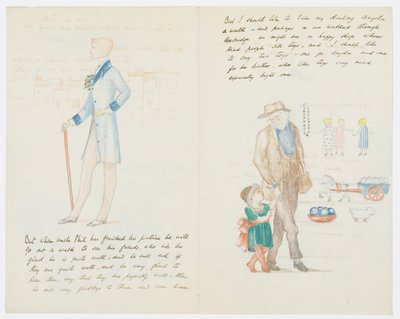 List do wnuczki artysty Angeli Thirkell (ołówek na papierze) autorstwa Edward Burne Jones