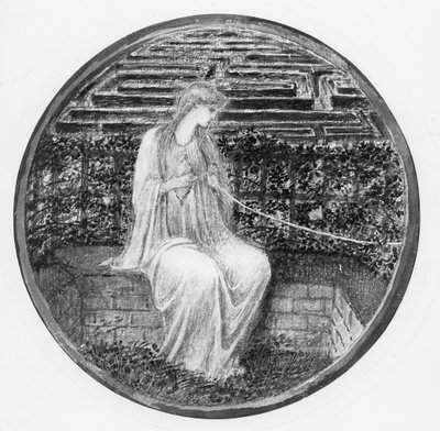 Miłość w plątaninie, z „Księgi kwiatów” autorstwa Edward Burne Jones