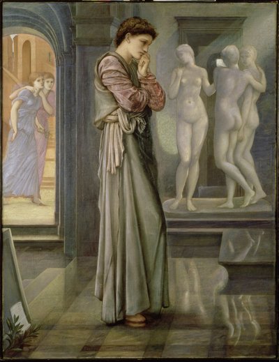 Pigmalion i obraz: pragnienia serca, 1868 autorstwa Edward Burne Jones