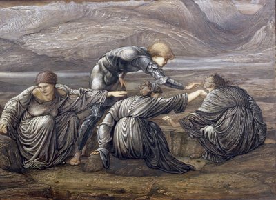 Studium dla Perseusza i Graiae, 1880 (patrz także 80764) autorstwa Edward Burne Jones
