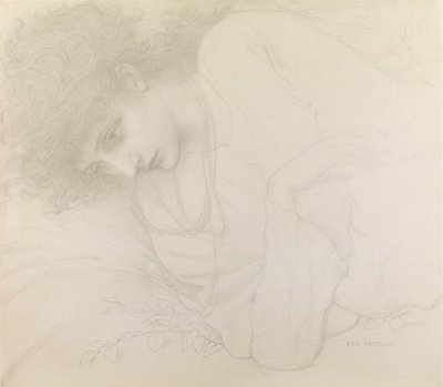 Studium Marii Cassavetti autorstwa Edward Burne Jones