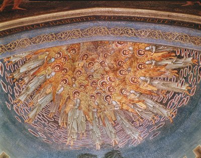 Zwiastowanie (mozaika sufitowa) autorstwa Edward Burne Jones