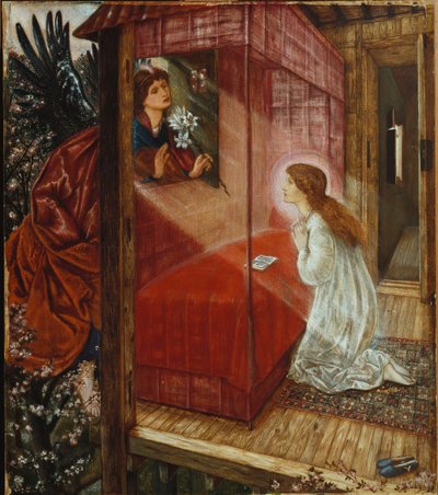 Zwiastowanie autorstwa Edward Burne Jones