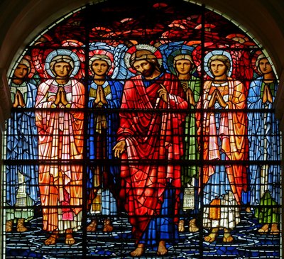 Wniebowstąpienie, 1885-1897 (witraż) autorstwa Edward Burne Jones