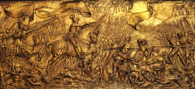 Bitwa pod Flodden Field, 1881-82 (pozłacana zaprawa) autorstwa Edward Burne Jones