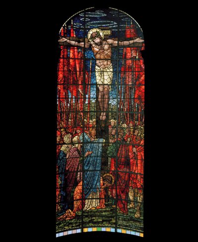 Okno Ukrzyżowania, 1888 (witraż) autorstwa Edward Burne Jones