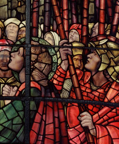 Okno Ukrzyżowania, detal, 1888 (witraż) autorstwa Edward Burne Jones