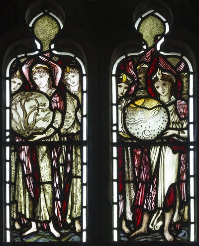 Dni stworzenia, 1874 (witraże) autorstwa Edward Burne Jones