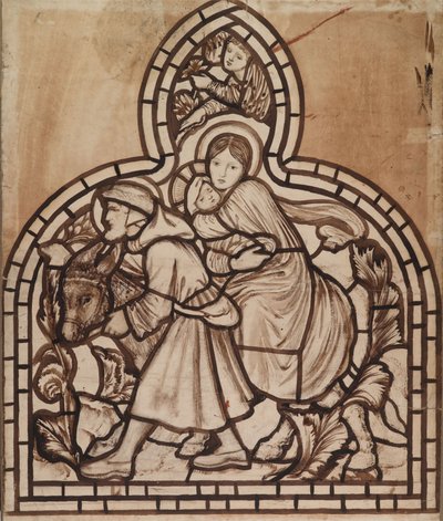 Ucieczka do Egiptu autorstwa Edward Burne Jones