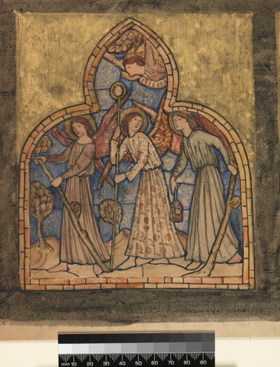 Ucieczka do Egiptu, 1862 autorstwa Edward Burne Jones