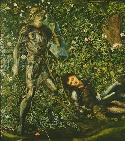 Rycerze i Briar Rose, 1869 autorstwa Edward Burne Jones