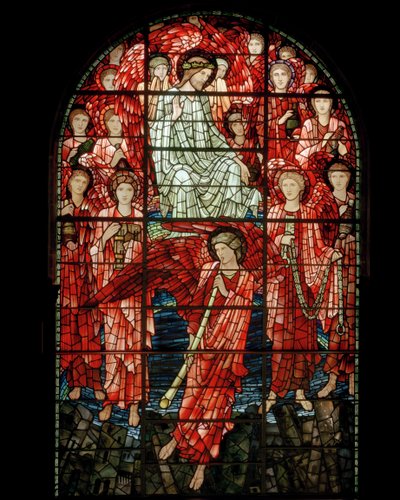 Okno Sądu Ostatecznego, detal, 1897 (witraż) autorstwa Edward Burne Jones