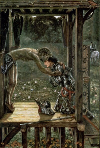 Rycerz Miłosierny, 1863 autorstwa Edward Burne Jones