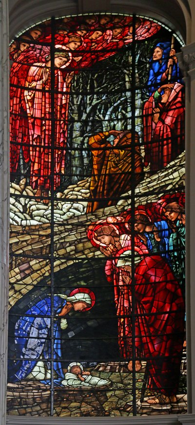 Narodzenia i Zwiastowania Pasterzom, 1885-1897 (witraże) autorstwa Edward Burne Jones
