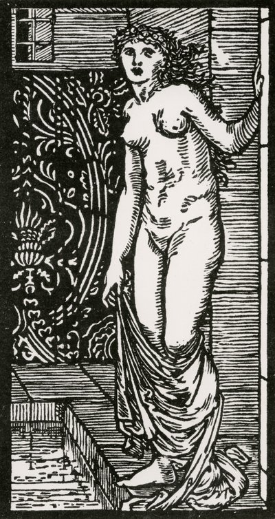 Psyche w Bath, 1866 autorstwa Edward Coley after Burne Jones