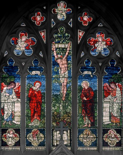 Birmingham, Acocks Green, St Mary The Virgin, East Window, Morris & Co., Edward Burne-Jones, John Henry Dearle (1859-1932), 1895 autorstwa Edward Coley and Dearle Burne-Jones