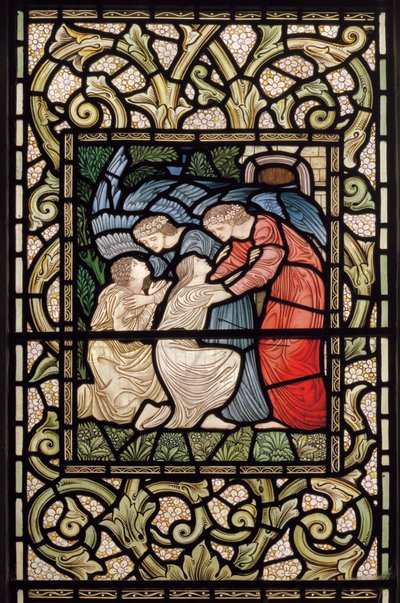 Wilden, All Saints, Morris & Co., Edward Burne-Jones, John Henry Dearle (1859-1932), Reception into Paradise, 1902-1914, Louisa, Alfred, The Baldwins, Premier, Metodysta, Worcestershire, Arts & autorstwa Edward Coley and Dearle Burne-Jones