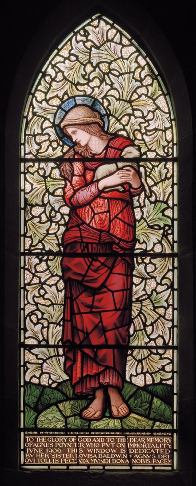 Wilden, All Saints, Morris & Co., Edward Burne-Jones, John Henry Dearle (1859-1932), St Agnes, 1902-1914, Louisa, Alfred, The Baldwins, premier, metodysta, Worcestershire, Arts & Crafts, Rudyar autorstwa Edward Coley and Dearle Burne-Jones