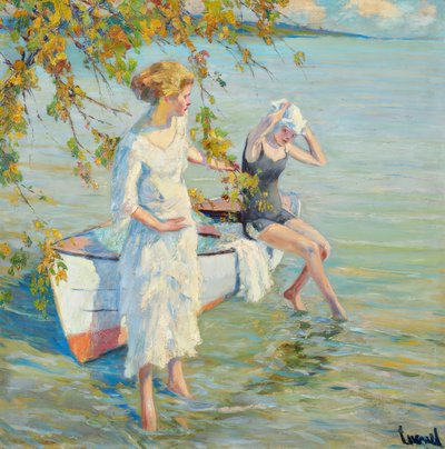 "Na kąpielisku" autorstwa Edward Cucuel