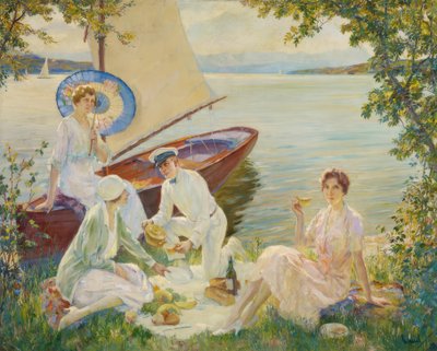 Piknik nad jeziorem Starnberg autorstwa Edward Cucuel
