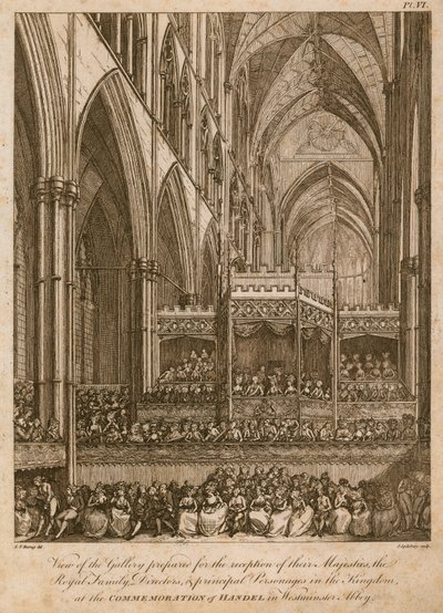 Upamiętnienie Haendla, Westminster Abbey, Londyn autorstwa Edward Dayes