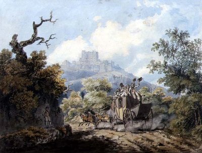 Poczta z Dover, ok. 1793 (pióro, tusz i akwarela na papierze) autorstwa Edward Dayes