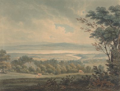 Spotkanie rzek Severn i Wye, niedaleko Chepstow autorstwa Edward Dayes