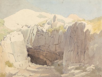 Studium skał w Mumbles autorstwa Edward Duncan