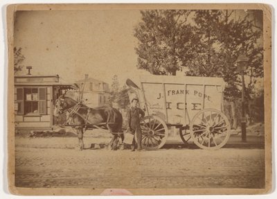 J. Frank Pope Ice Wagon, ok. 1885 (zdjęcie) autorstwa Edward Edwards
