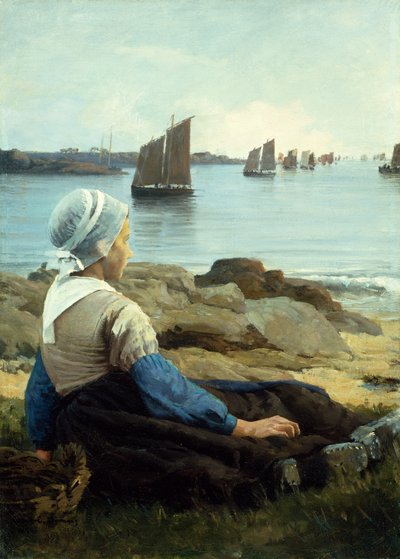Oczekiwanie na jego powrót autorstwa Edward Emerson Simmons