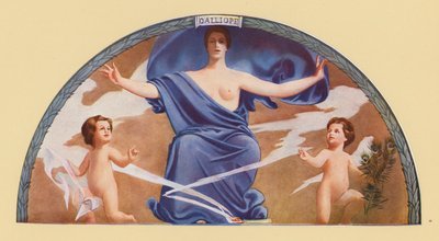 Kalliopa, muza epickiej poezji i elokwencji (kolorowa litografia) autorstwa Edward Emerson Simmons