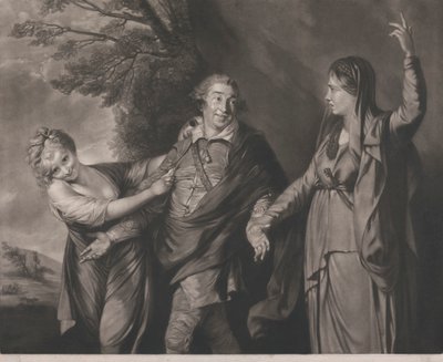 Garrick Między tragedią a komedią autorstwa Edward Fisher