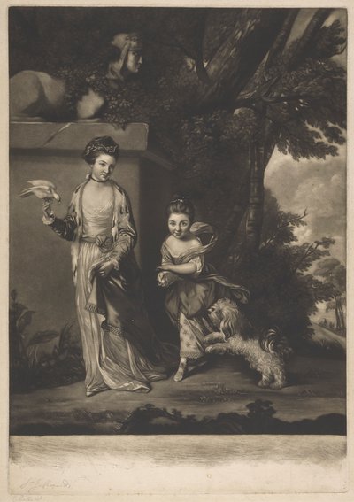 Panie Amabel i Mary Jemina Yorke autorstwa Edward Fisher