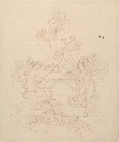 Alegoria malarstwa i literatury autorstwa Edward Francis Burney