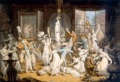 Um estabelecimento elegante para moças (aquarela sobre papel) polonês autorstwa Edward Francis Burney