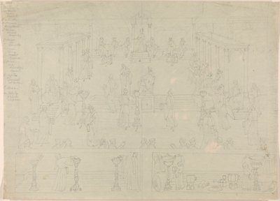 Projekt dla rzymskiej Izby Rządowej (?) autorstwa Edward Francis Burney