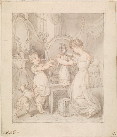 Ilustracja do nowej lalki: bez tytułu autorstwa Edward Francis Burney