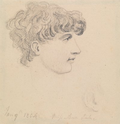 9 stycznia 1804, panna Ann Lukie (?) autorstwa Edward Francis Burney