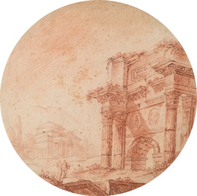 Rzymskie ruiny autorstwa Edward Francis Burney