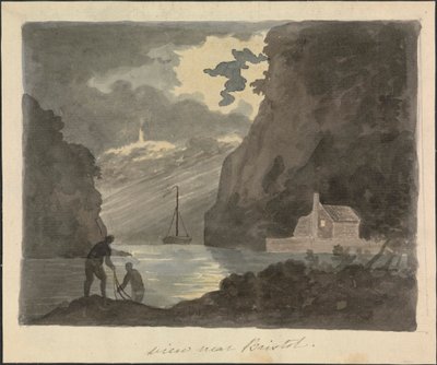 Widok w okolicach Bristolu autorstwa Edward Francis Burney