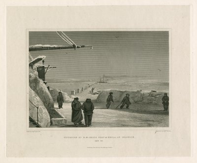 Sytuacja statków HM Fury i Hecla w Igloolik autorstwa Edward Francis Finden