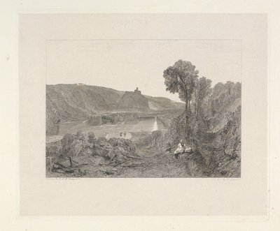 Zamek Prudoe, Northumberland autorstwa Edward Goodall