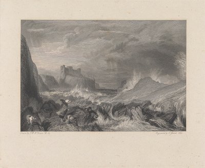 Zamek Tantallon autorstwa Edward Goodall