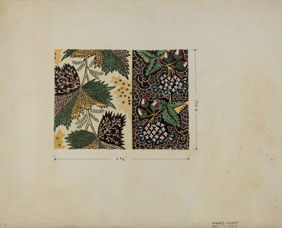 Kawałek perkalu, ok. 1936. autorstwa Edward Grant
