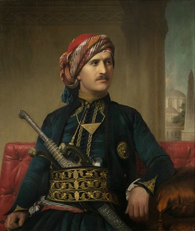 Ormianin w starym stylu tureckiego stroju, 1848-49 autorstwa Edward Hartley Mooney