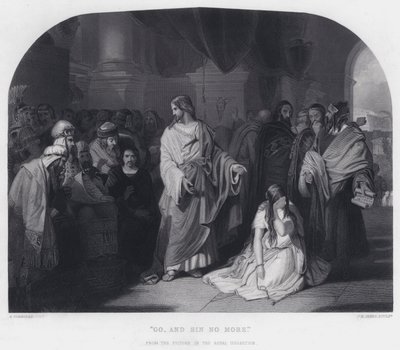 „Idź i nie grzesz więcej” (grawerunek) autorstwa Edward Henry (after) Corbould
