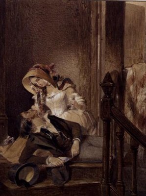 Omdlenie (akwarela) autorstwa Edward Henry Corbould
