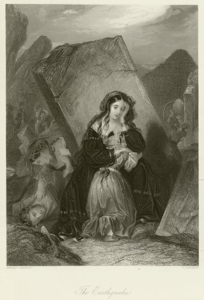 Trzęsienie ziemi autorstwa Edward Henry Corbould