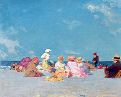 Popołudniowa zabawa, ok. 1907-27 (olej na płótnie) autorstwa Edward Henry Potthast