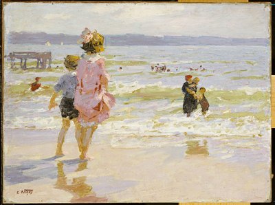 Nad brzegiem morza autorstwa Edward Henry Potthast